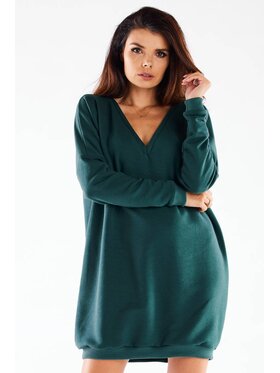 Infinite You Infinite You Úpletové šaty M272 Zelená Basic Fit