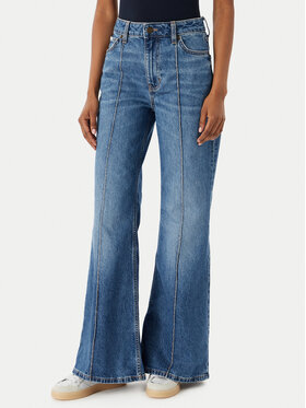Guess Jeans Guess Jeans Jeans hlače W6RA0R D6334 Modra Wide Leg