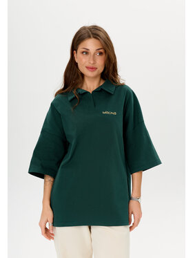 Mirons Mirons Polo Soft Zielony Oversize