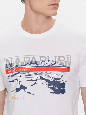 Napapijri T-shirt Forsteri NP0A4HM6 Bijela Regular Fit