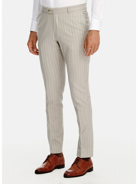 Pako Lorente Pako Lorente Spodnie garniturowe P26SP-6G-027 Beżowy Slim Fit
