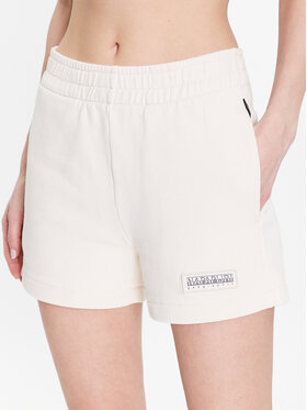 Napapijri Napapijri Szorty sportowe N-Morgex NP0A4GXI Écru Regular Fit