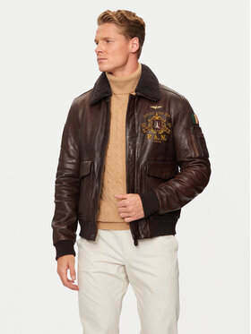 Aeronautica Militare Aeronautica Militare Odinė striukė 242PN952PL147 Ruda Regular Fit