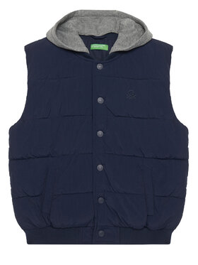 United Colors Of Benetton United Colors Of Benetton Mellény 2IGGCJ012 Sötétkék Regular Fit