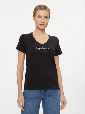 Pepe Jeans Pepe Jeans Тишърт Wendy PL505482 Черен Regular Fit