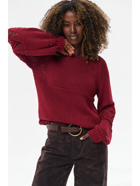 blue shadow blue shadow Sweter Blavia Fioletowy Regular Fit
