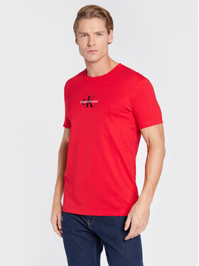 Calvin Klein Jeans Calvin Klein Jeans T-Shirt J30J320855 Czerwony Regular Fit
