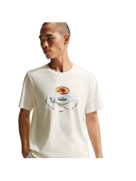 Nike Nike T-Shirt U NSW TEE STD CAFE SWOOSH MUG IH1159-133 Beżowy Regular Fit