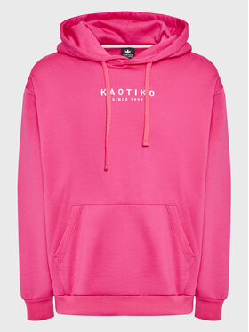 Kaotiko Kaotiko Sweatshirt Vancouver AK018-10-G002 Rosa Relaxed Fit