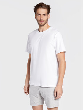 Seidensticker Seidensticker Komplet 2 t-shirtów 12.100004 Biały Regular Fit