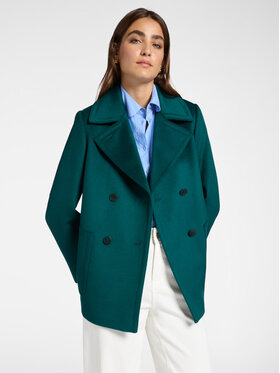 Elena Mirò Elena Mirò Cappotto 8136P000046N035 Verde A-Line Fit