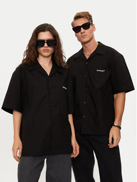 Off-White Off-White Риза OMUY002S23FAB0011001 Черен Regular Fit