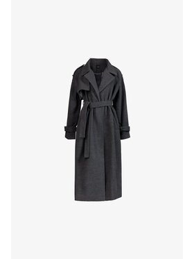LE POSSÉ LE POSSÉ Zimný kabát PGWMZW Sivá Oversize