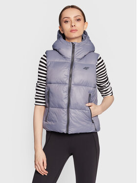 4F 4F Bezrękawnik H4Z22-KUDP004 Granatowy Relaxed Fit