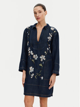 Munthe Munthe Sukienka codzienna Fiva 251130825110 Granatowy Loose Fit