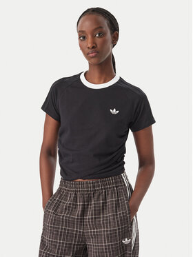 adidas adidas Тишърт Adiluna Season 2 X Jennie Layered T-Shirt LD8928 Черен Regular Fit