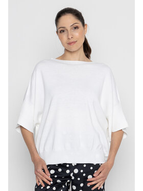 Deni Cler Milano Deni Cler Milano Sweter T-DC-S317-D2-10-10-1 Biały Regular Fit