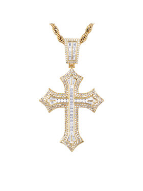 ICED STUFF ICED STUFF Μενταγιόν 2pac Cross Χρυσό
