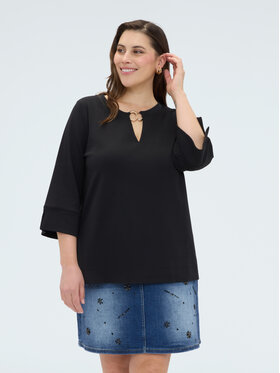 Fiorella Rubino Fiorella Rubino Bluza G868L009051N033 Czarny Regular Fit