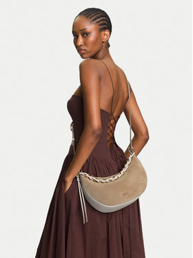 Tommy Hilfiger Tommy Hilfiger Käekott Moon Leather Crossover Suede AW0AW17537 Beež