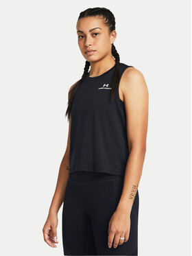 Under Armour Under Armour Felső Rush Energy Crop Tank 1383654-001 Fekete Loose Fit