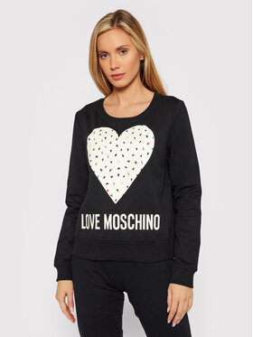 LOVE MOSCHINO LOVE MOSCHINO Bluza W632208E 2288 Czarny Regular Fit