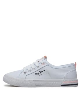 Pepe Jeans Tenis Superge Brady Basic G PGS30604 Bela