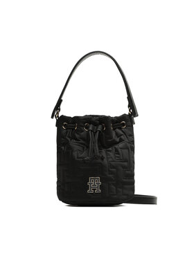 Tommy Hilfiger Tommy Hilfiger Torbica Tj Chic Nylon Bucket AW0AW14864 Crna