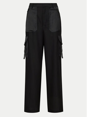 DKNY DKNY Hlače P3JKNV51 Crna Straight Leg