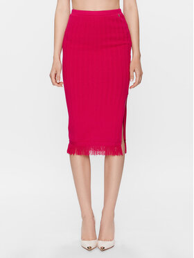 Guess Guess Puzdrová sukňa W3YD12 Z36D2 Ružová Slim Fit