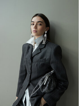 Weekend Max Mara Weekend Max Mara Klipse Callas 2525756095650 Srebrna