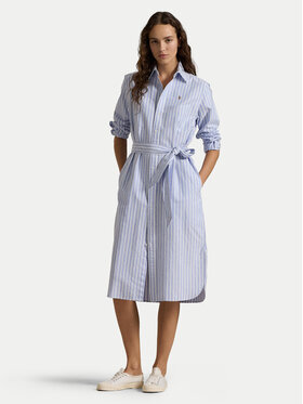 Polo Ralph Lauren Polo Ralph Lauren Rochie tip cămașă 211959901001 Albastru celest Regular Fit
