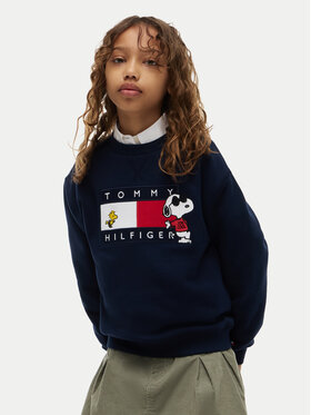 Tommy Hilfiger Tommy Hilfiger Mikina Peanuts KS0KS00764 Tmavomodrá Regular Fit