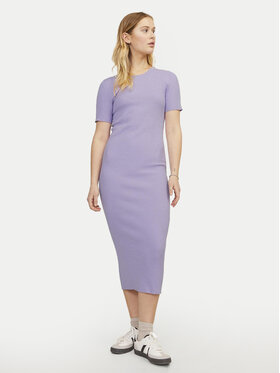 JJXX JJXX Sukienka dzianinowa Ellie 12254342 Fioletowy Slim Fit