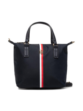 Tommy Hilfiger Tommy Hilfiger Borsetta Poppy Small Tote Corp AW0AW11344 Blu scuro