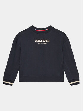Tommy Hilfiger Tommy Hilfiger Džemperis Monotype KG0KG07722 D Tamsiai mėlyna Relaxed Fit