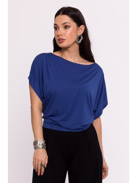 BeWear BeWear Bluzka B287 Niebieski Bella Fit