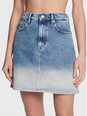 Tommy Jeans Tommy Jeans Spódnica jeansowa Mom DW0DW14836 Niebieski Regular Fit