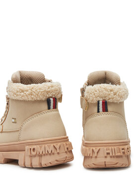 Tommy Hilfiger Pohodni čevlji Lace-Up Bootie T1A5-33597-1628 M Bež