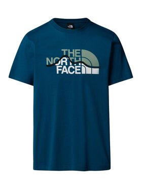 The North Face The North Face T-Shirt Mountain Line Tee Granatowy Regular Fit