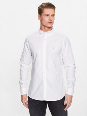 Gant Gant Košile Oxford 3046002 Bílá Slim Fit
