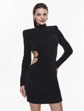 ROTATE ROTATE Úpletové šaty Glitter Knit RT2498 Tmavomodrá Slim Fit