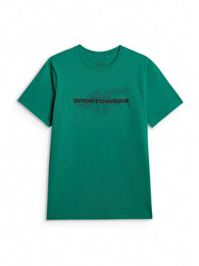 4F 4F T-Shirt SPORTS CLUB Zielony Regular Fit
