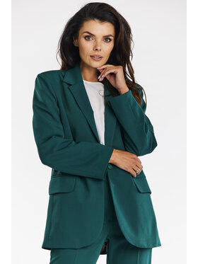 Awama Awama Marynarka A676 Zielony Basic Fit