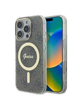 Guess Guess Etui na telefon Apple iPhone 16 Pro Max Brązowy