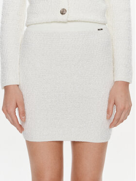 Liu Jo Liu Jo Pouzdrová sukně MF3294 MA34O Écru Slim Fit