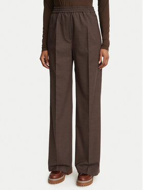 Weekend Max Mara Weekend Max Mara Kalhoty z materiálu Petra 2625136052 Hnědá Regular Fit