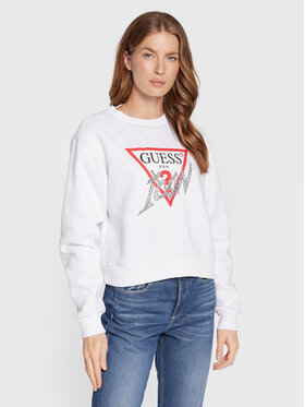 Guess Guess Суитшърт Icon W2BQ18 KB683 Бял Regular Fit