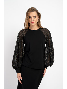 CLICK CLICK Blúzka 70-819 Čierna Casual Fit