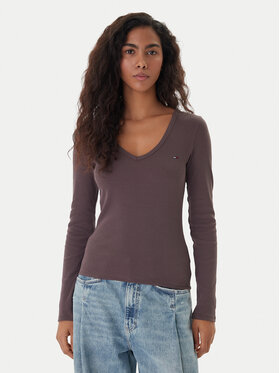 Tommy Jeans Tommy Jeans Särkpluus Essential DW0DW17990 Pruun Slim Fit